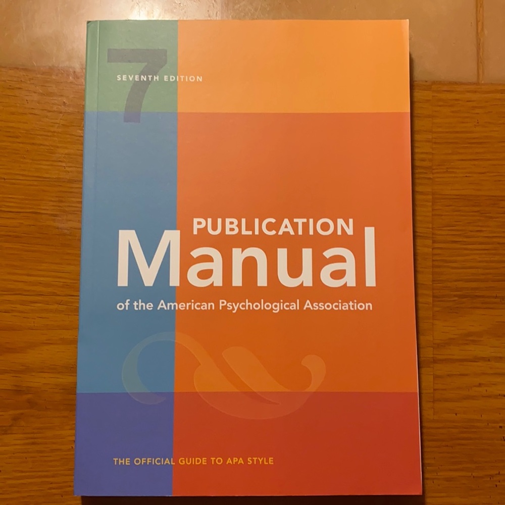 APA Publication Manual 7th Edition